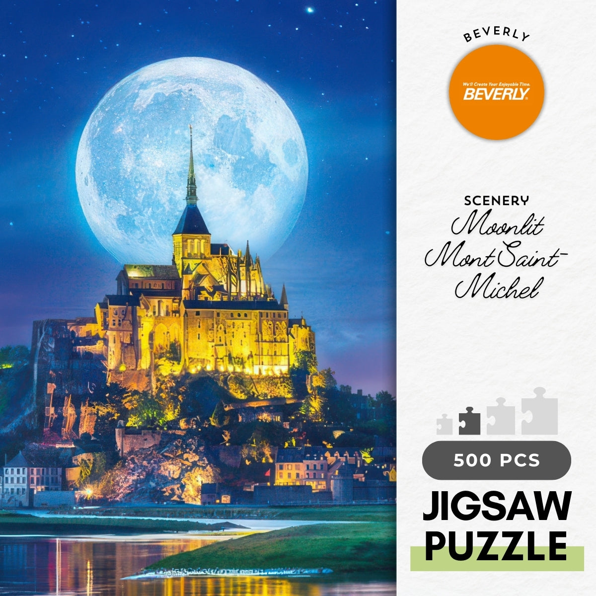 beverly-500s-013-scenery-moonlit-mont-saint-michel-500-pieces-jigsaw-puzzle