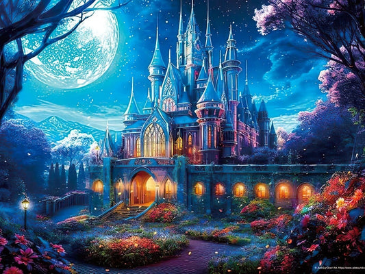 Beverly • Scenery • Magical Moon and Shining Castle　500 PCS　Jigsaw Puzzle