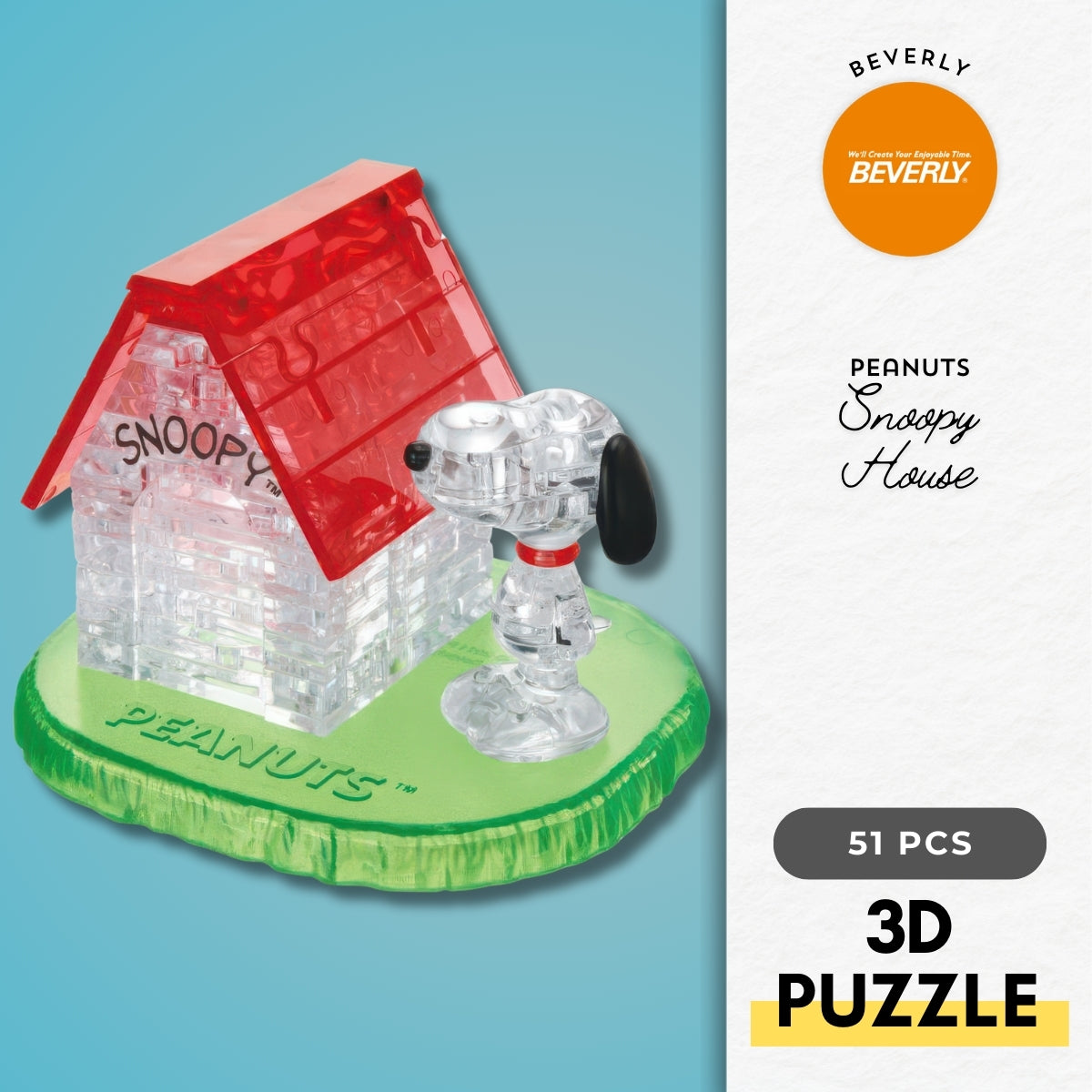 beverly-50154-peanuts-snoopy-house-51-pieces-crystal-3d-puzzle