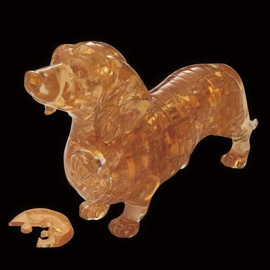 Beverly 50179　Animal • Brown Dachshund　41 Pieces Crystal 3D Puzzle