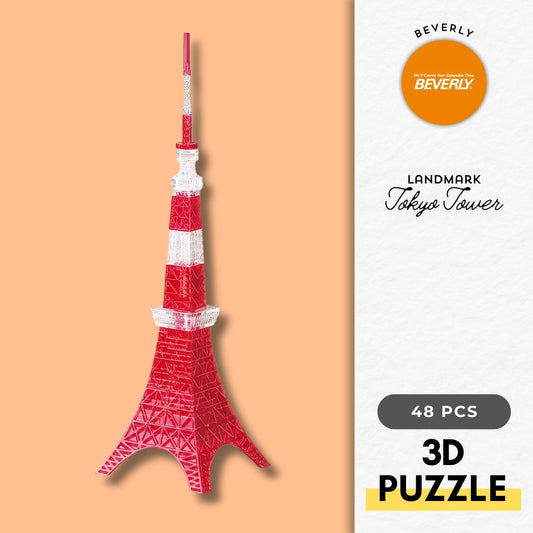 Beverly 50192　Landmark • Tokyo Tower　48 Pieces Crystal 3D Puzzle