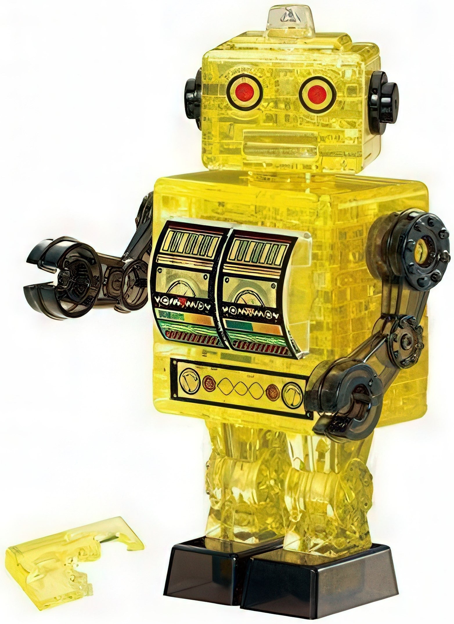 beverly-50201-yellow-tin-robot-39-pieces-crystal-3d-puzzle