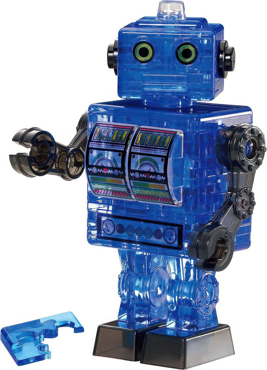 Beverly 50203　Blue Tinplate Robot　39 Pieces Crystal 3D Puzzle