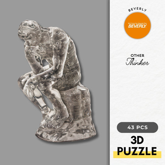 Beverly 50204　Thinker　43 Pieces Crystal 3D Puzzle