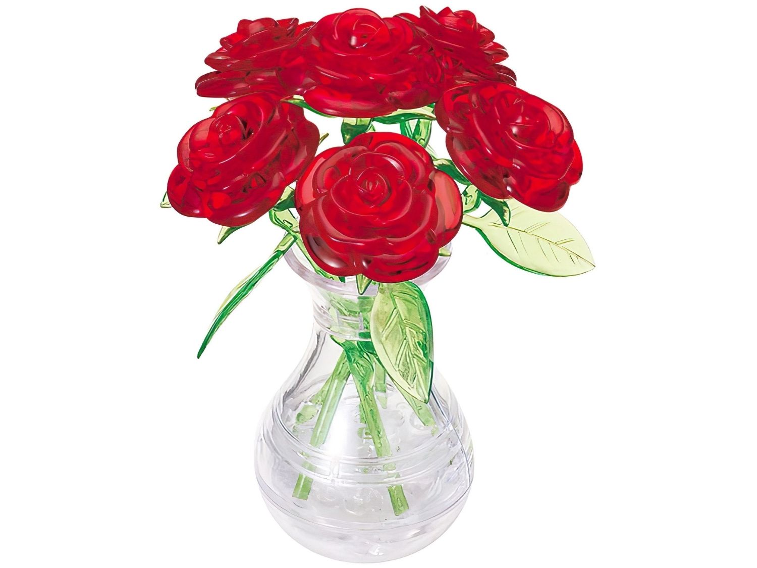Beverly • Flower • Six Red Roses　47 PCS　Crystal 3D Puzzle