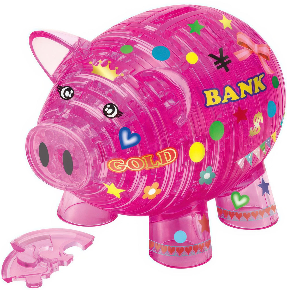 beverly-50225-animal-pink-piggy-bank-93-pieces-crystal-3d-puzzle