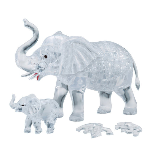 Beverly 50229　Animal • Clear Elephant　46 Pieces Crystal 3D Puzzle