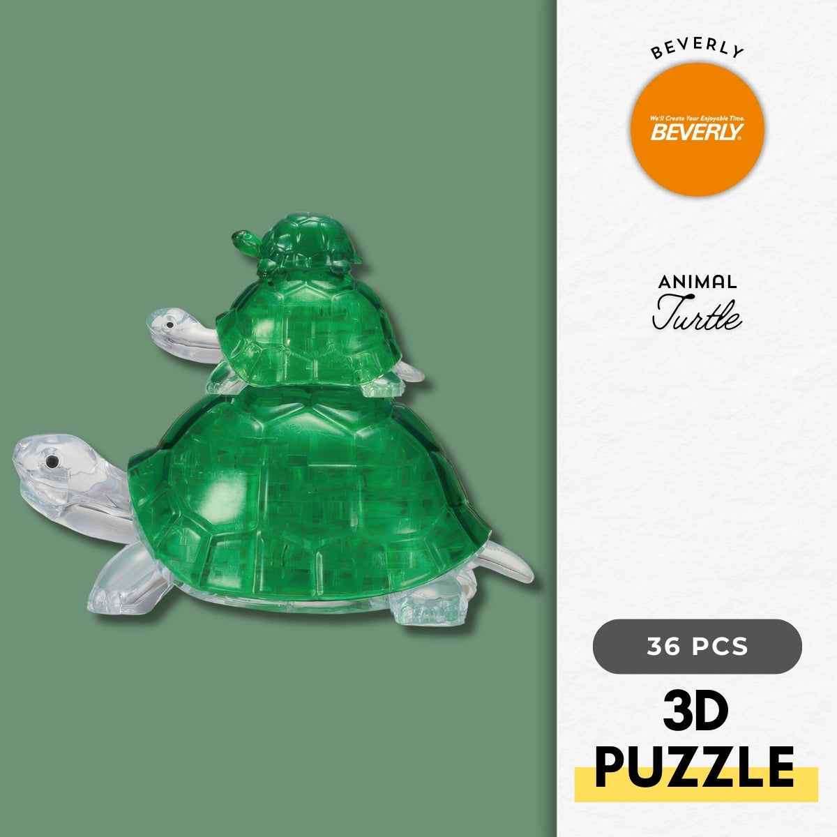 beverly-50256-animal-turtle-36-pieces-crystal-3d-puzzle