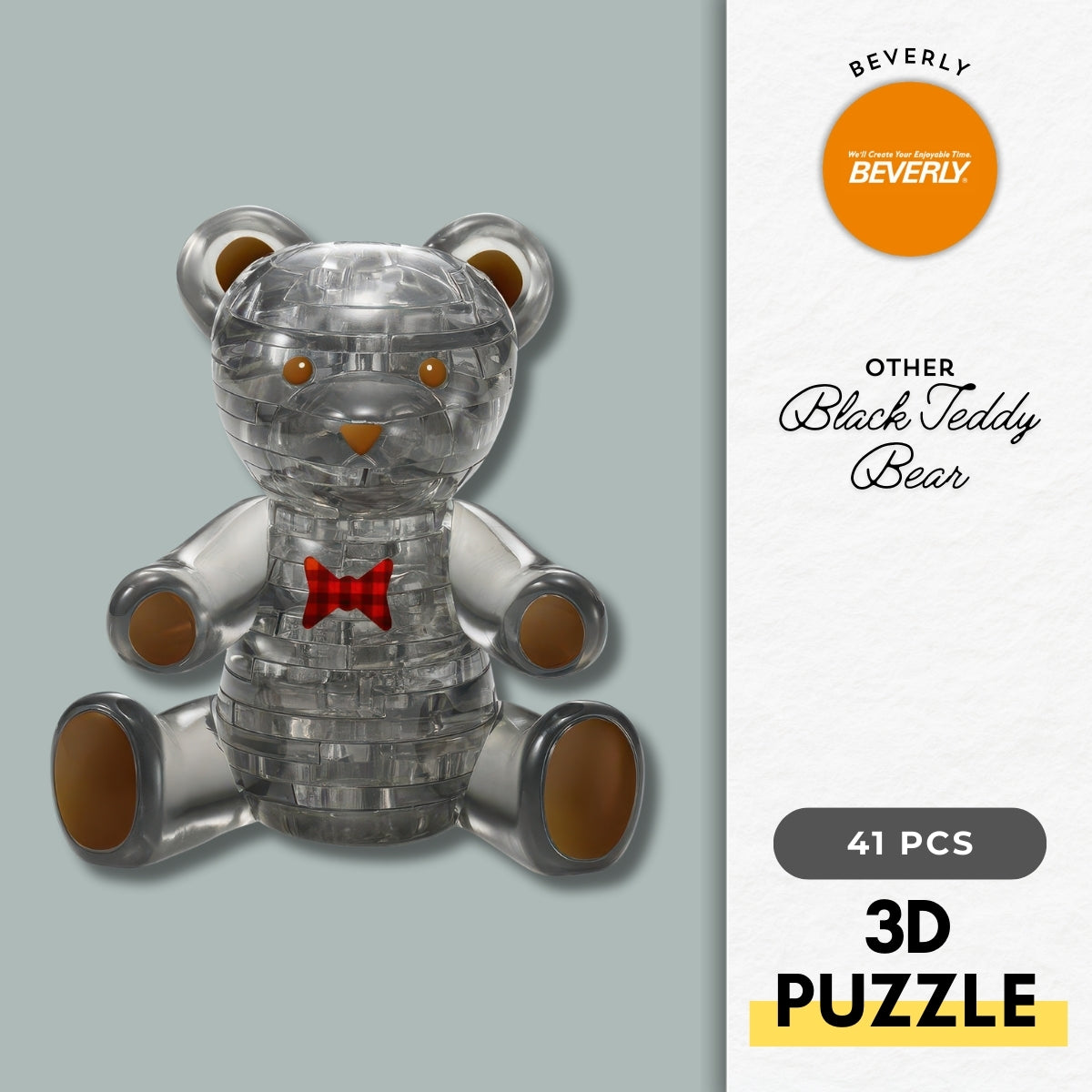 beverly-50257-black-teddy-bear-41-pieces-crystal-3d-puzzle