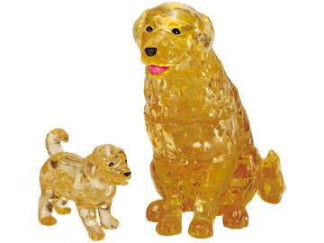 Beverly • Animal • Retriever & Puppy　44 PCS　Crystal 3D Puzzle