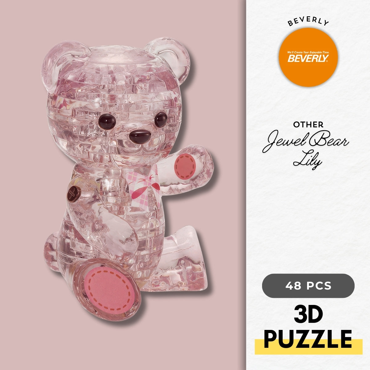 beverly-50265-jewel-bear-lily-48-pieces-crystal-3d-puzzle