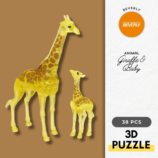 Beverly 50278　Animal • Giraffe & Baby　38 Pieces Crystal 3D Puzzle