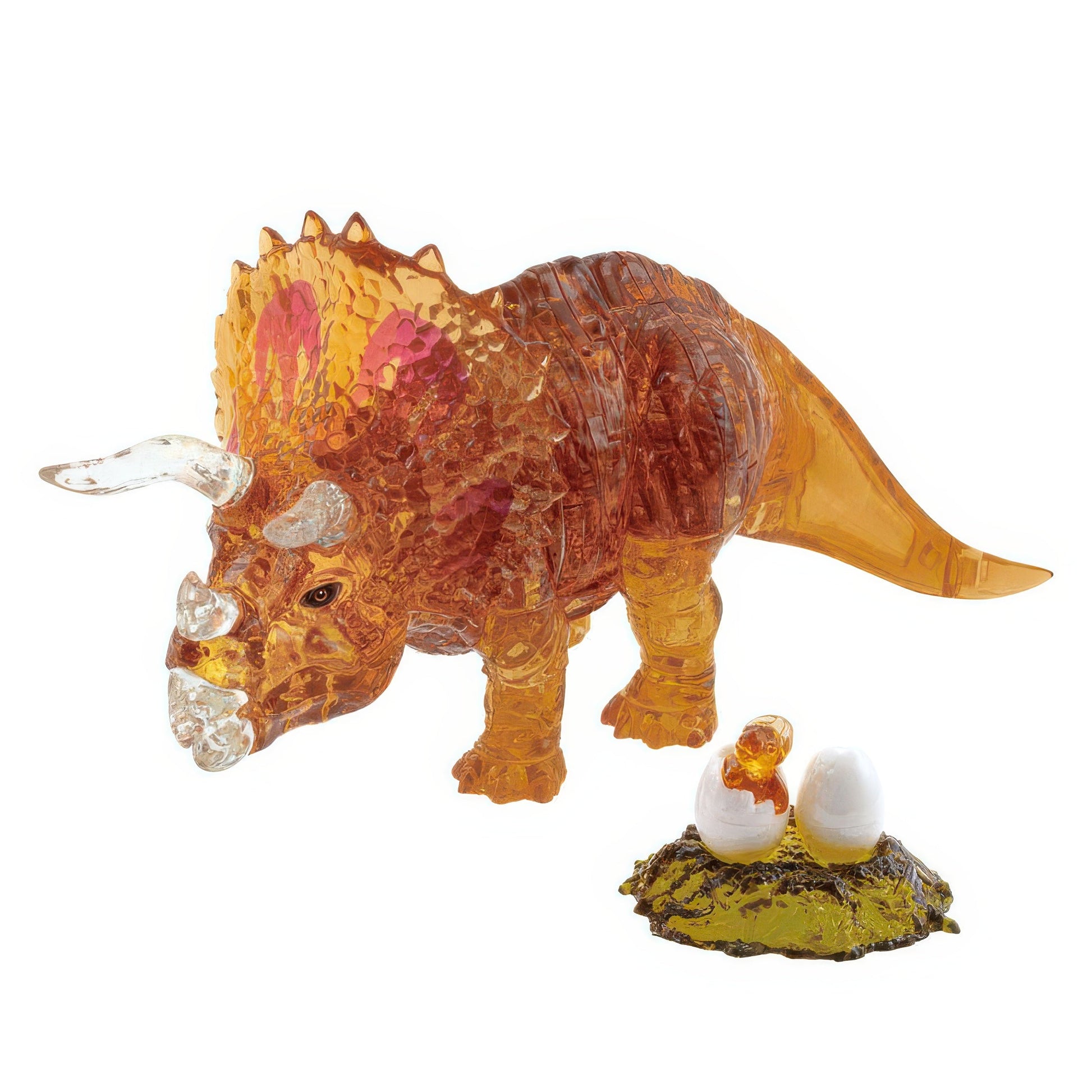 beverly-50285-dinosaur-triceratops-brown-61-pieces-crystal-3d-puzzle