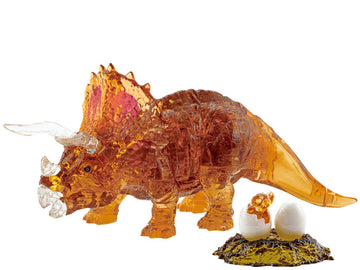 Beverly • Creature • Triceratops Brown　61 PCS　Crystal 3D Puzzle