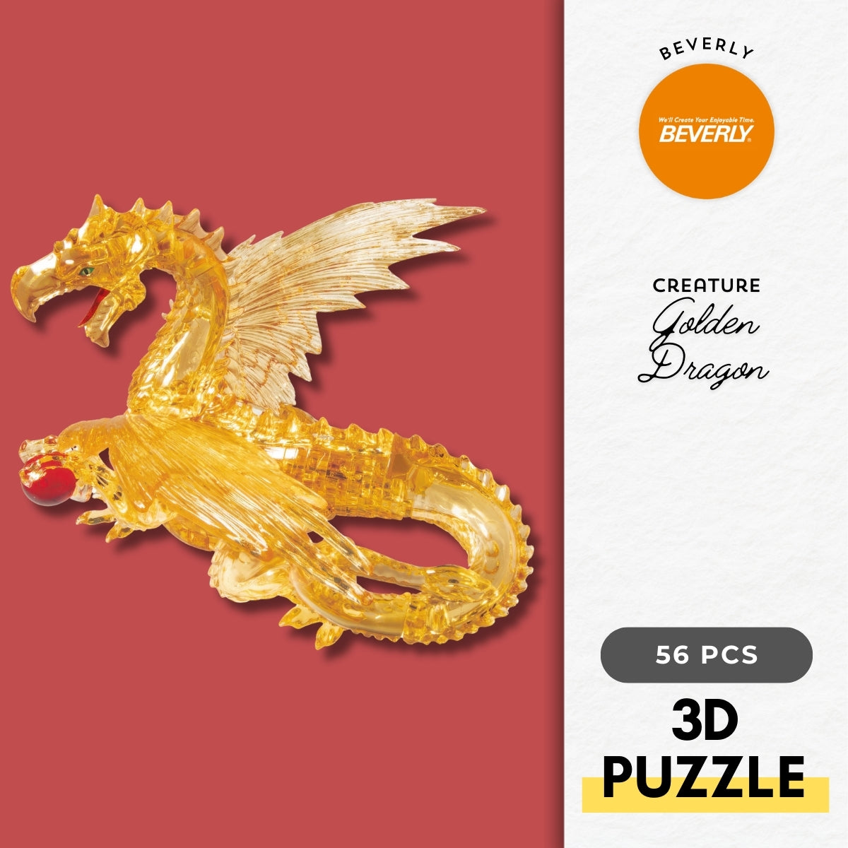 beverly-50304-golden-dragon-56-pieces-crystal-3d-puzzle