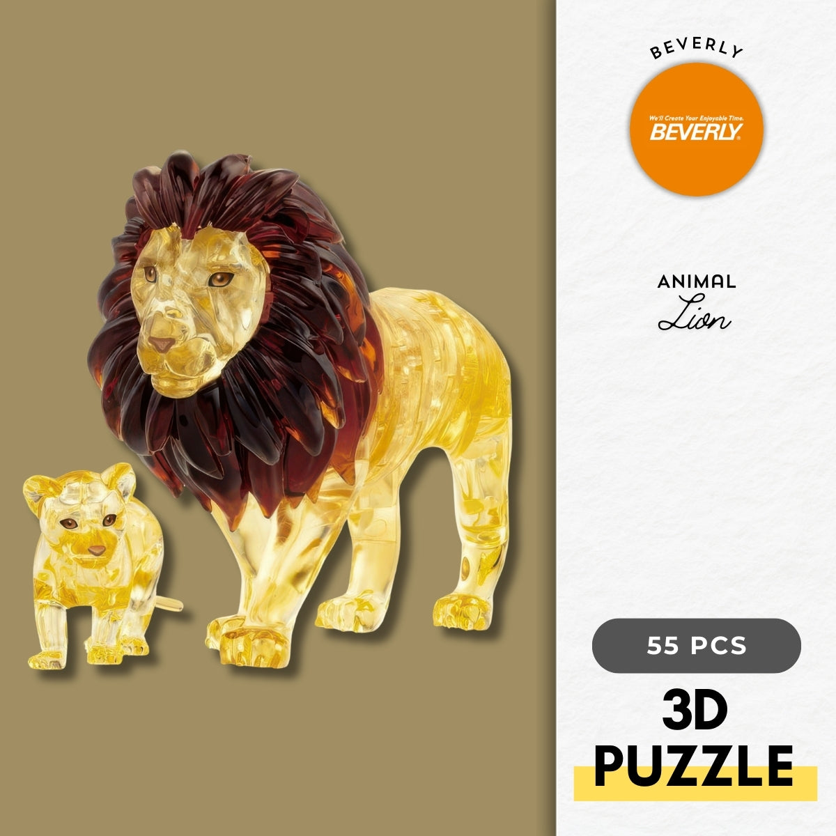 beverly-50305-animal-lion-55-pieces-crystal-3d-puzzle