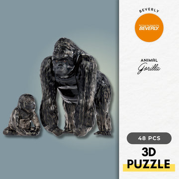 beverly-50308-animal-gorilla-48-pieces-crystal-3d-puzzle