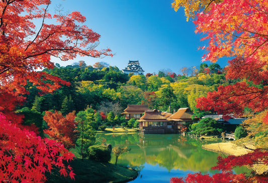 Beverly 51-225　Scenery • Hikone Castle and Genkyu-en in Autumn　1000 Pieces Jigsaw Puzzle