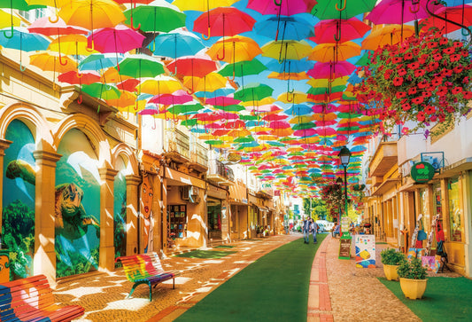 Beverly 51-242　Scenery • Umbrella Sky Project, Agueda　1000 Pieces Jigsaw Puzzle