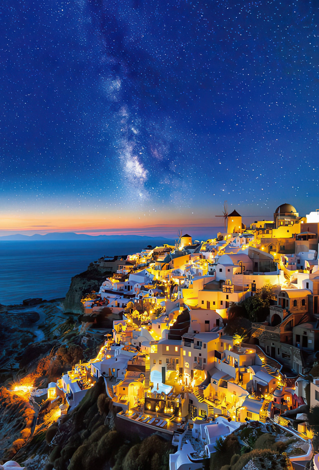 beverly-51-260-scenery-starry-sky-santorini-1000-pieces-jigsaw-puzzle