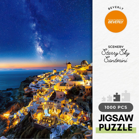 Beverly 51-260　Scenery • Starry Sky Santorini　1000 Pieces Jigsaw Puzzle