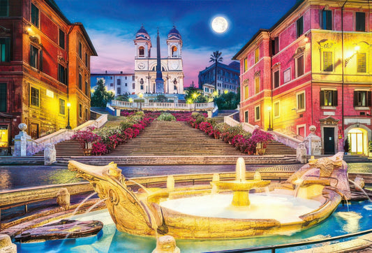 Beverly 51-271　Scenery • Moonlit Piazza di Spagna　1000 Pieces Jigsaw Puzzle