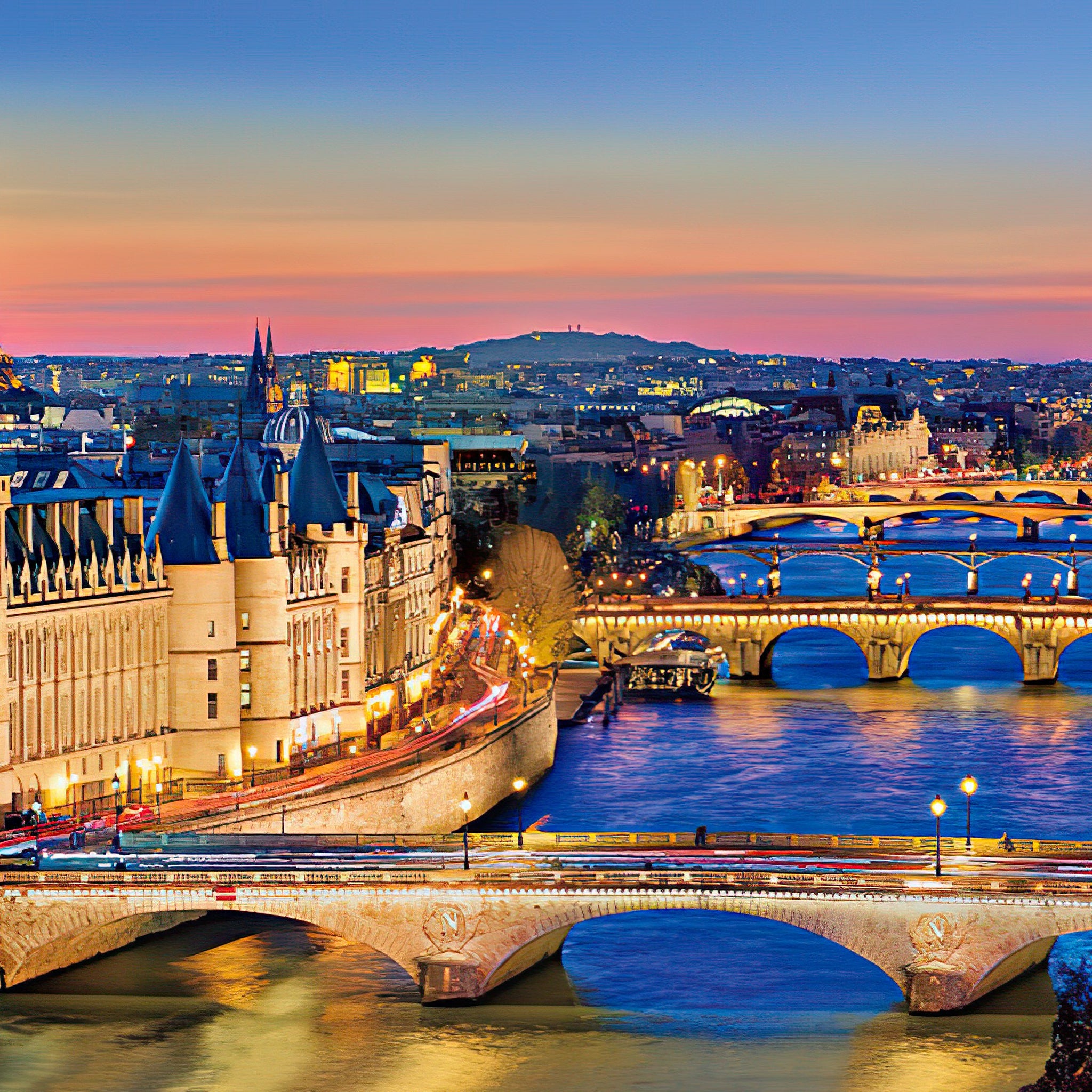 Beverly • Scenery • Seine River at Dusk　1000 PCS　Jigsaw Puzzle