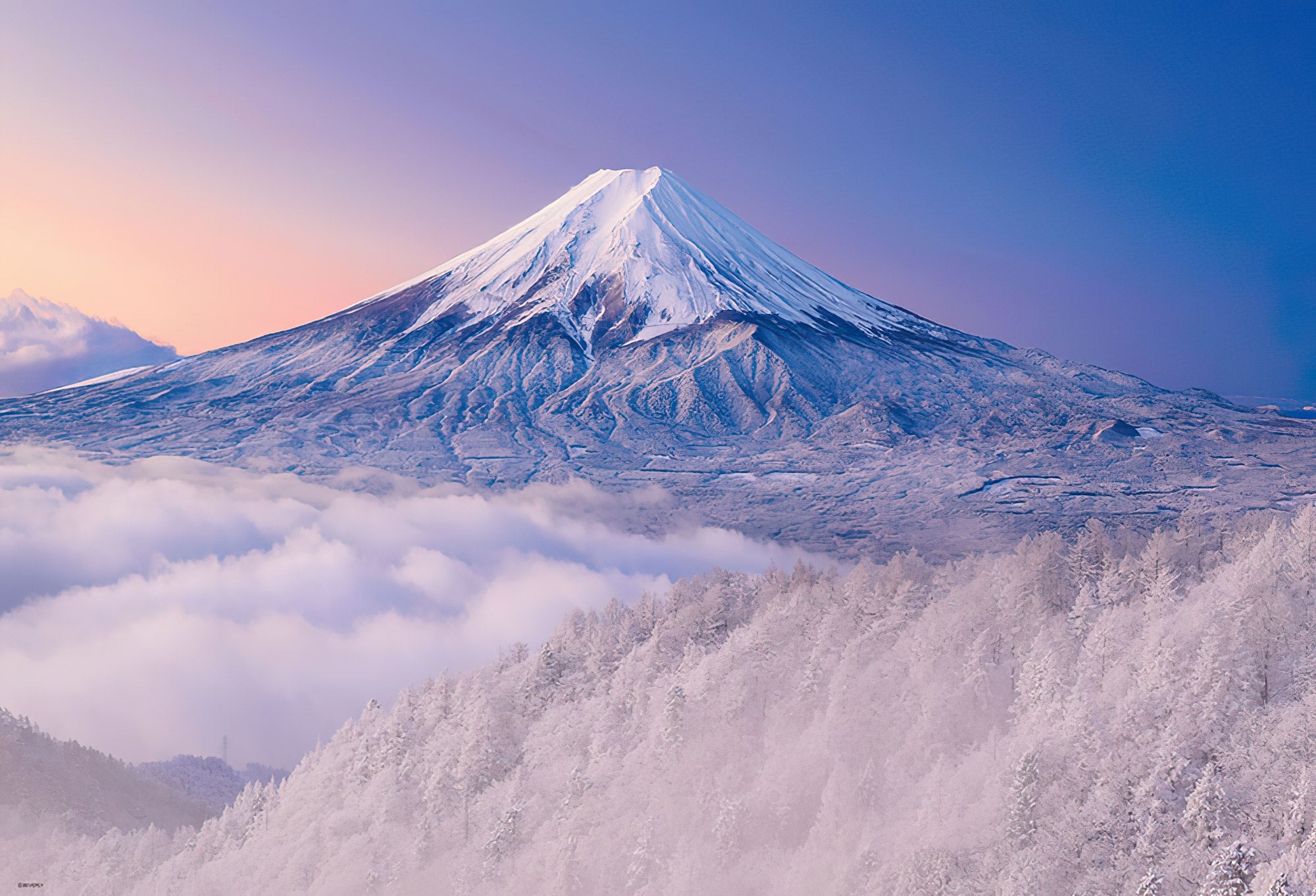 Beverly • Scenery • Winter Fuji　1000 PCS　Jigsaw Puzzle