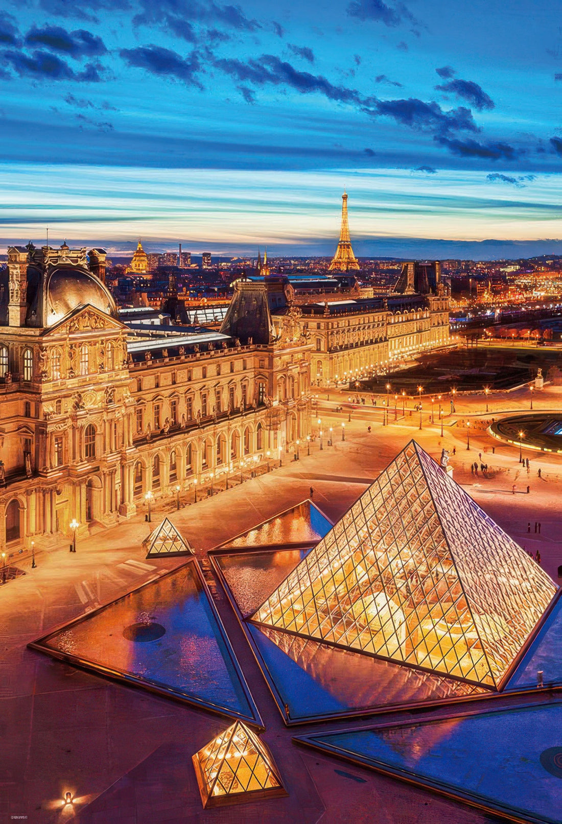 beverly-51-291-scenery-louvre-museum-at-dusk-1000-pieces-jigsaw-puzzle