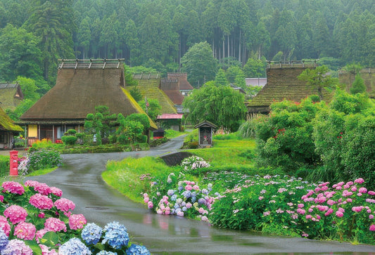 Beverly 51-296　Scenery • Blooming Hydrangea in Miyama　1000 Pieces Jigsaw Puzzle