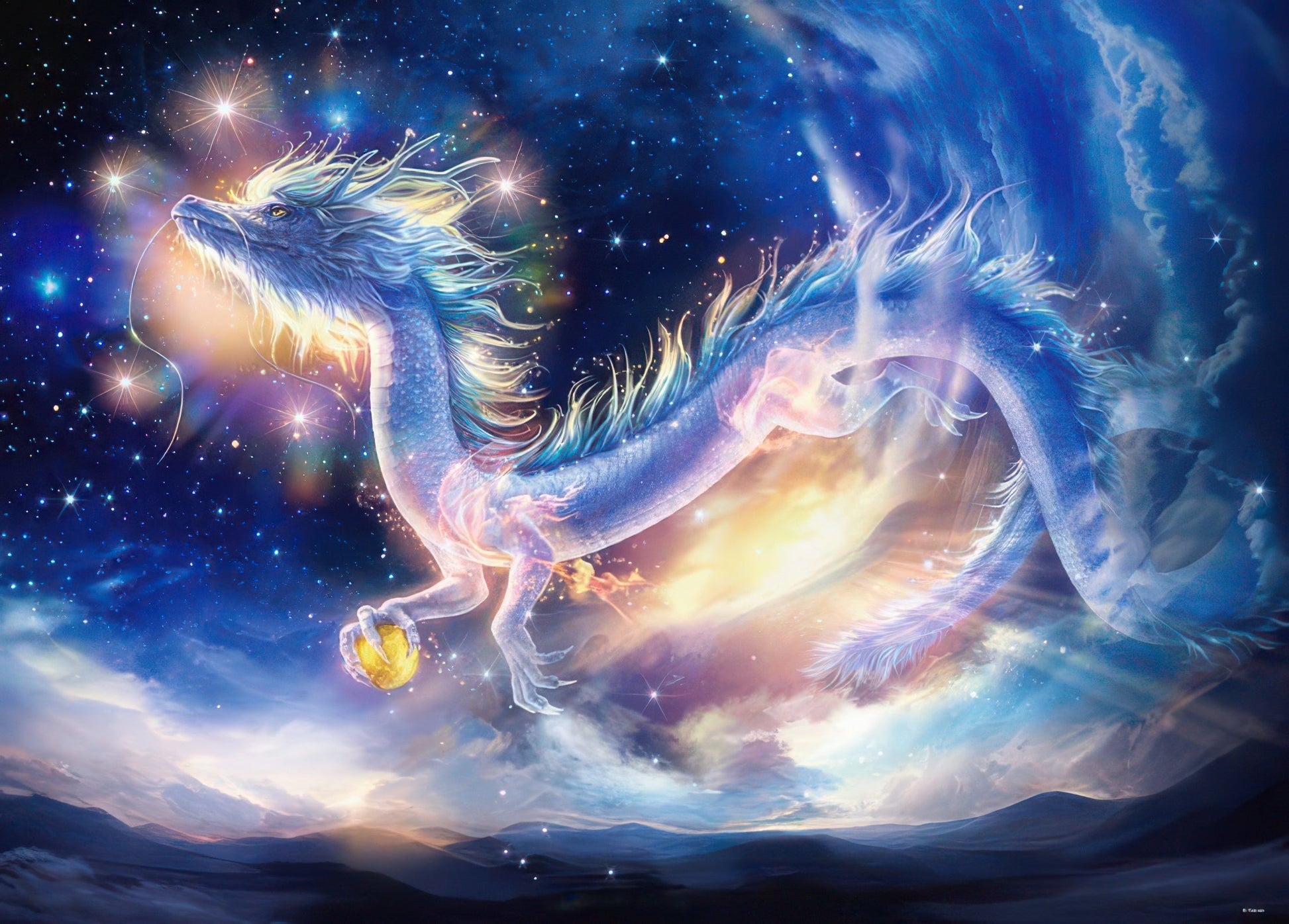 beverly-600-007-guardian-dragon-of-the-sky---blue-dragon-600-pieces-jigsaw-puzzle