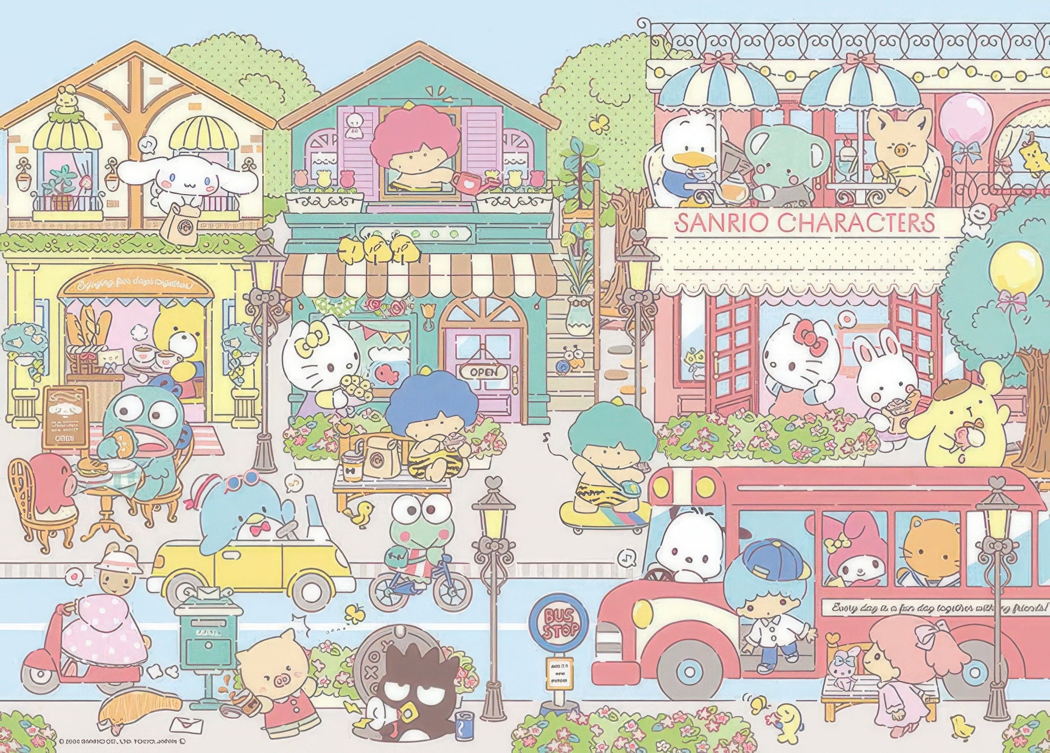 beverly-600-023-sanrio-characters-happy-my-town-600-pieces-jigsaw-puzzle