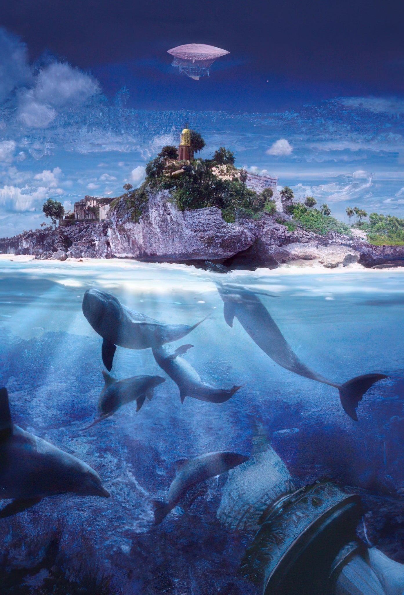 beverly-61-291-illustration-dolphin-sanctuary-1000-pieces-jigsaw-puzzle