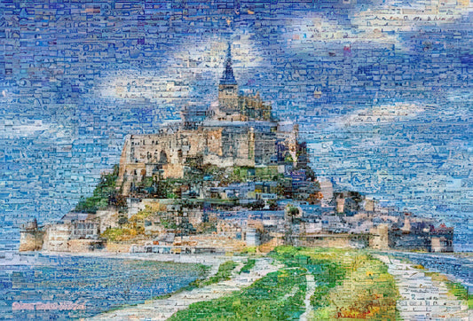 Beverly 61-326　Scenery • Mosaic Mont Saint-Michel　1000 Pieces Jigsaw Puzzle