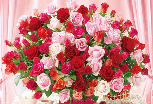 Beverly 61-343　Flower • 100 Roses　1000 Pieces Jigsaw Puzzle