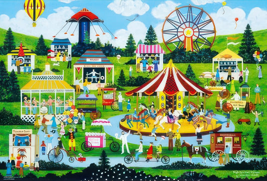 Beverly 61-373　Illustration • Bustling Amusement Park　1000 Pieces Jigsaw Puzzle