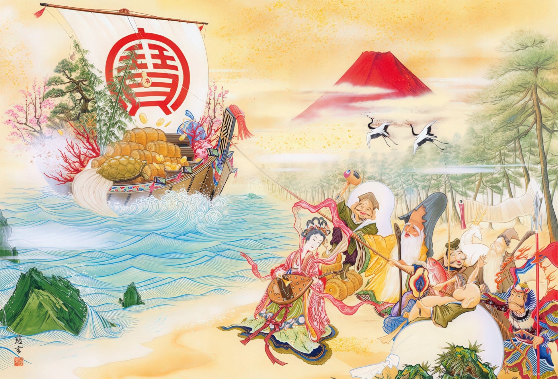 beverly-61-376-good-fortune-treasure-painting-1000-pieces-jigsaw-puzzle