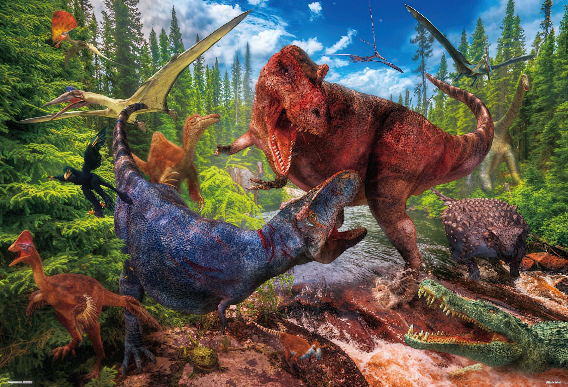 beverly-61-439-tyrannosaurus-vs.-tyrannosaurus-1000-pieces-jigsaw-puzzle