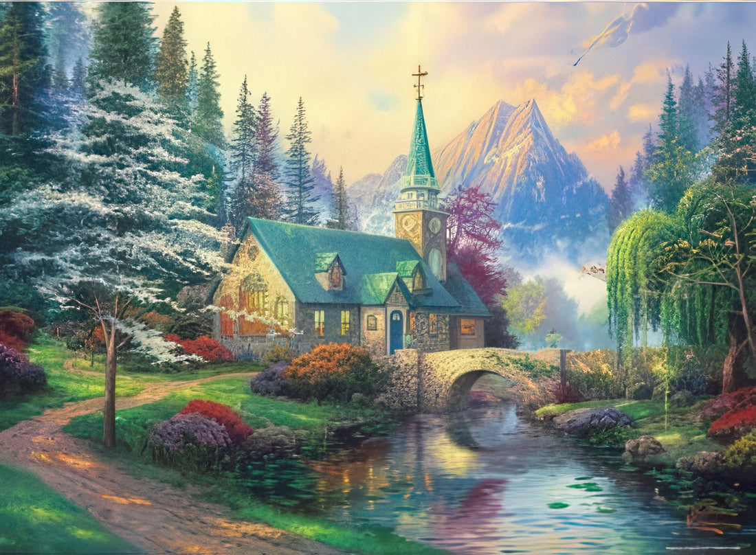 beverly-65-219-church-with-dogwoods-500-pieces-jigsaw-puzzle
