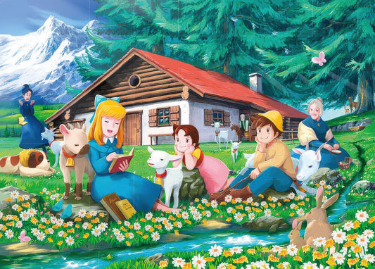 Beverly 66-113　Heidi Girl of the Alps • By the Stream of Alm　600 Pieces Jigsaw Puzzle