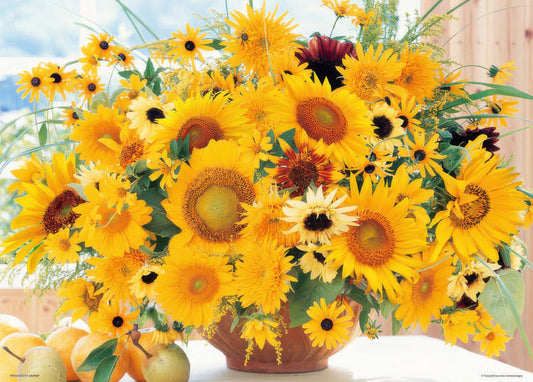 Beverly 66-124　Flower • Spiritful Sunflowers　600 Pieces Jigsaw Puzzle