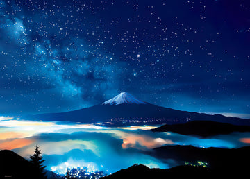 Beverly • Scenery • Starry Sky Mount Fuji　600 PCS　Jigsaw Puzzle