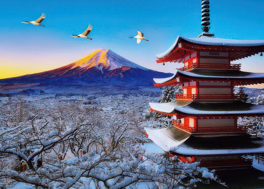 Beverly 66-151　Scenery • Dancing Crane at Asama Shrine　600 Pieces Jigsaw Puzzle