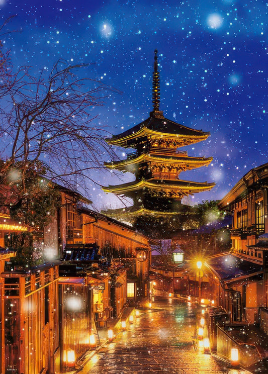 Beverly 66-152　Scenery • Snowy Yasaka Pagoda　600 Pieces Jigsaw Puzzle