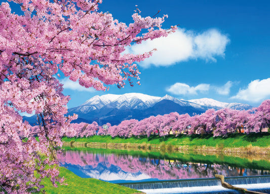 Beverly 66-156　Scenery • Glimpse of Senbon Sakura　600 Pieces Jigsaw Puzzle