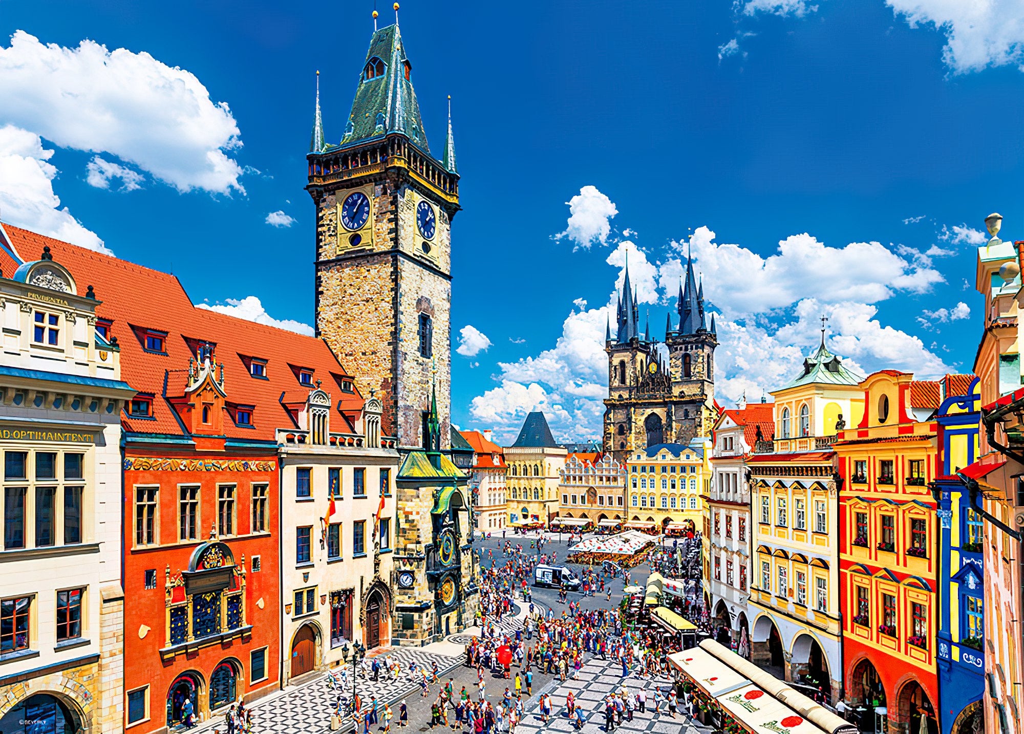 Beverly • Scenery • Old Town Square, Prague　600 PCS　Jigsaw Puzzle