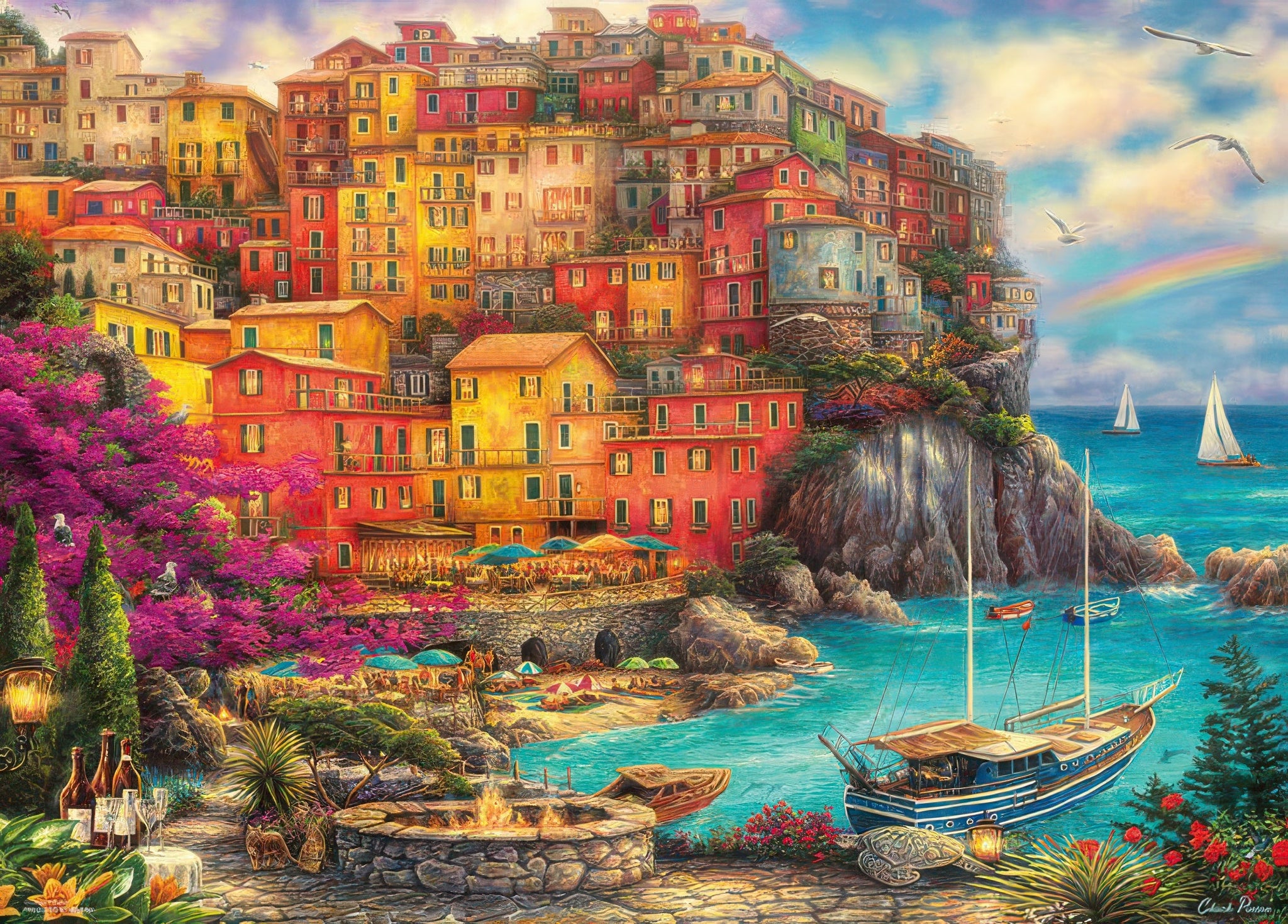 beverly-66-181-illustration-beautiful-day-at-cinque-terre-600-pieces-jigsaw-puzzle