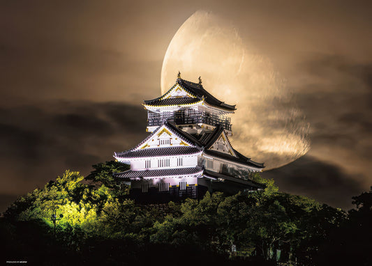 Beverly 66-199　Scenery • Moonlit Night at Gifu Castle　600 Pieces Jigsaw Puzzle