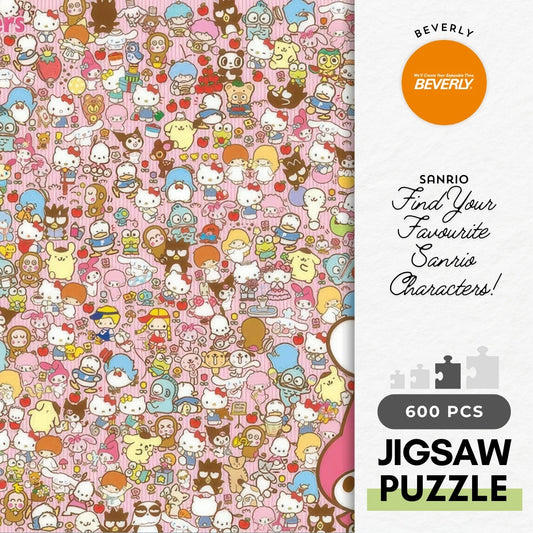 Beverly 66-221　Find Your Favourite Sanrio Characters!　600 Pieces Jigsaw Puzzle