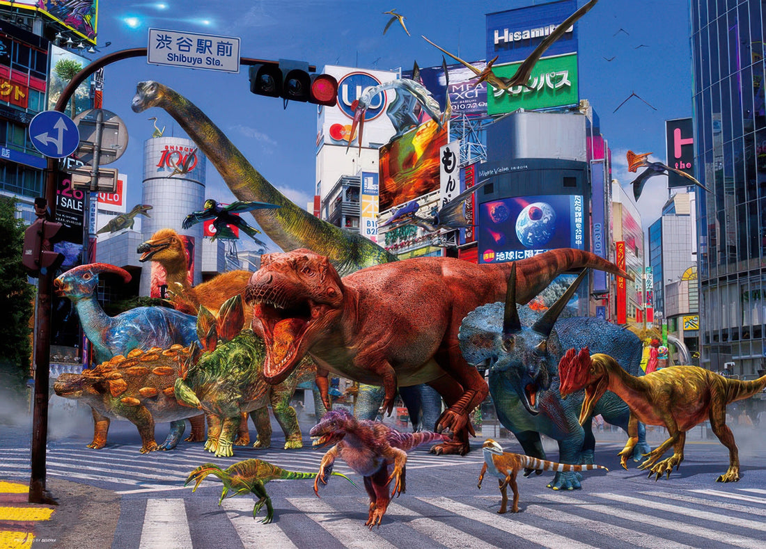 beverly-66-223-dinosaur-in-shibuya-600-pieces-jigsaw-puzzle